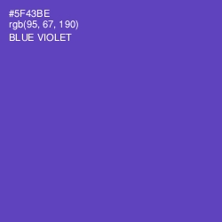 #5F43BE - Blue Violet Color Image