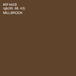 #5F442B - Millbrook Color Image