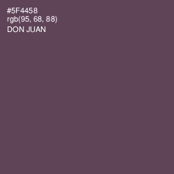 #5F4458 - Don Juan Color Image