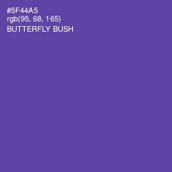 #5F44A5 - Butterfly Bush Color Image