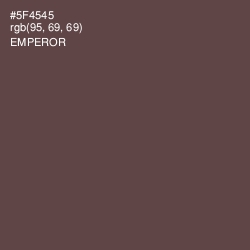 #5F4545 - Emperor Color Image