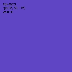 #5F45C3 - Fuchsia Blue Color Image