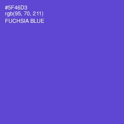 #5F46D3 - Fuchsia Blue Color Image