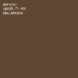 #5F4731 - Millbrook Color Image