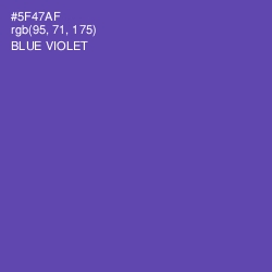 #5F47AF - Blue Violet Color Image