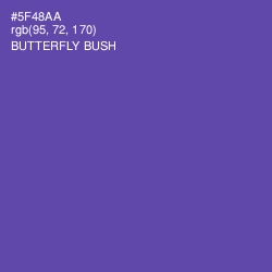 #5F48AA - Butterfly Bush Color Image