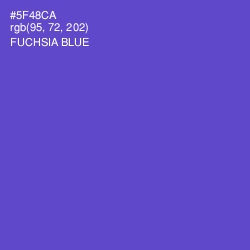 #5F48CA - Fuchsia Blue Color Image