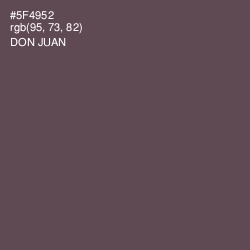 #5F4952 - Don Juan Color Image