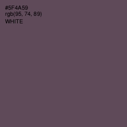 #5F4A59 - Don Juan Color Image