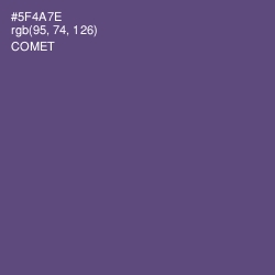 #5F4A7E - Comet Color Image