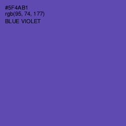 #5F4AB1 - Blue Violet Color Image