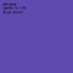 #5F4AB2 - Blue Violet Color Image