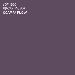 #5F4B60 - Scarpa Flow Color Image