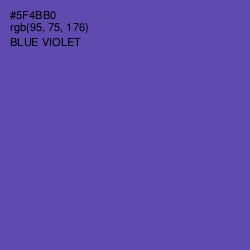 #5F4BB0 - Blue Violet Color Image