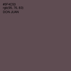 #5F4C53 - Don Juan Color Image