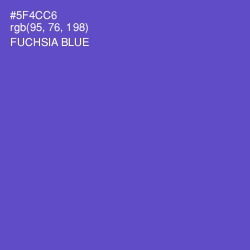 #5F4CC6 - Fuchsia Blue Color Image