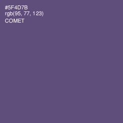 #5F4D7B - Comet Color Image