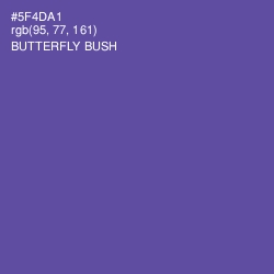 #5F4DA1 - Butterfly Bush Color Image