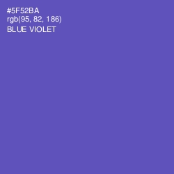 #5F52BA - Blue Violet Color Image