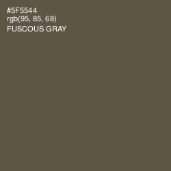 #5F5544 - Fuscous Gray Color Image