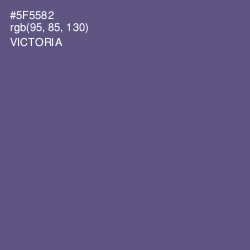 #5F5582 - Victoria Color Image