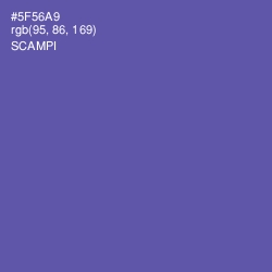 #5F56A9 - Scampi Color Image