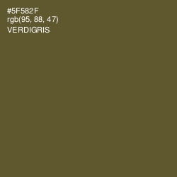 #5F582F - Verdigris Color Image