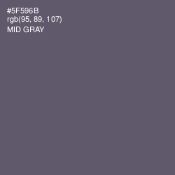 #5F596B - Mid Gray Color Image