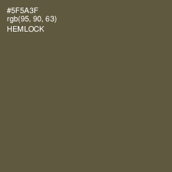 #5F5A3F - Hemlock Color Image