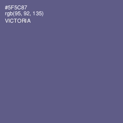 #5F5C87 - Victoria Color Image