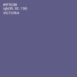 #5F5C88 - Victoria Color Image