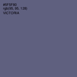 #5F5F80 - Victoria Color Image