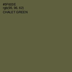 #5F603E - Chalet Green Color Image