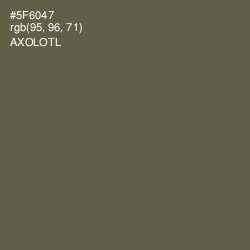 #5F6047 - Axolotl Color Image