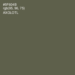 #5F604B - Axolotl Color Image