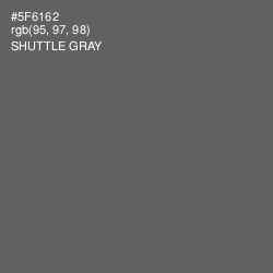 #5F6162 - Shuttle Gray Color Image