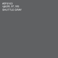 #5F6163 - Shuttle Gray Color Image