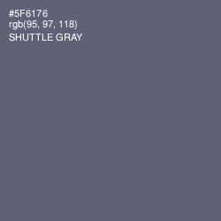 #5F6176 - Shuttle Gray Color Image
