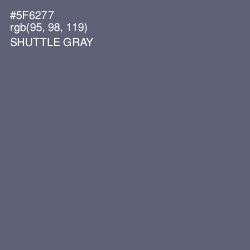 #5F6277 - Shuttle Gray Color Image