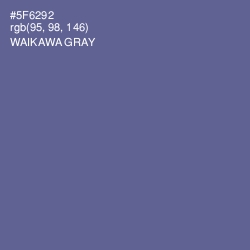 #5F6292 - Waikawa Gray Color Image