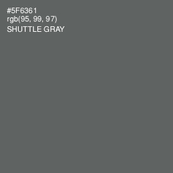 #5F6361 - Shuttle Gray Color Image