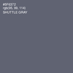 #5F6372 - Shuttle Gray Color Image