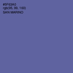 #5F63A0 - San Marino Color Image