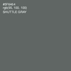 #5F6464 - Shuttle Gray Color Image