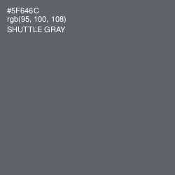 #5F646C - Shuttle Gray Color Image