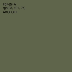 #5F654A - Axolotl Color Image