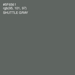 #5F6561 - Shuttle Gray Color Image