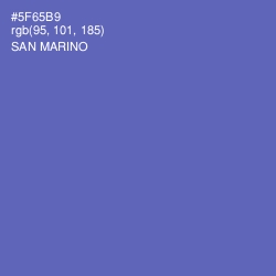 #5F65B9 - San Marino Color Image