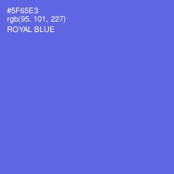 #5F65E3 - Royal Blue Color Image