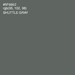 #5F6662 - Shuttle Gray Color Image